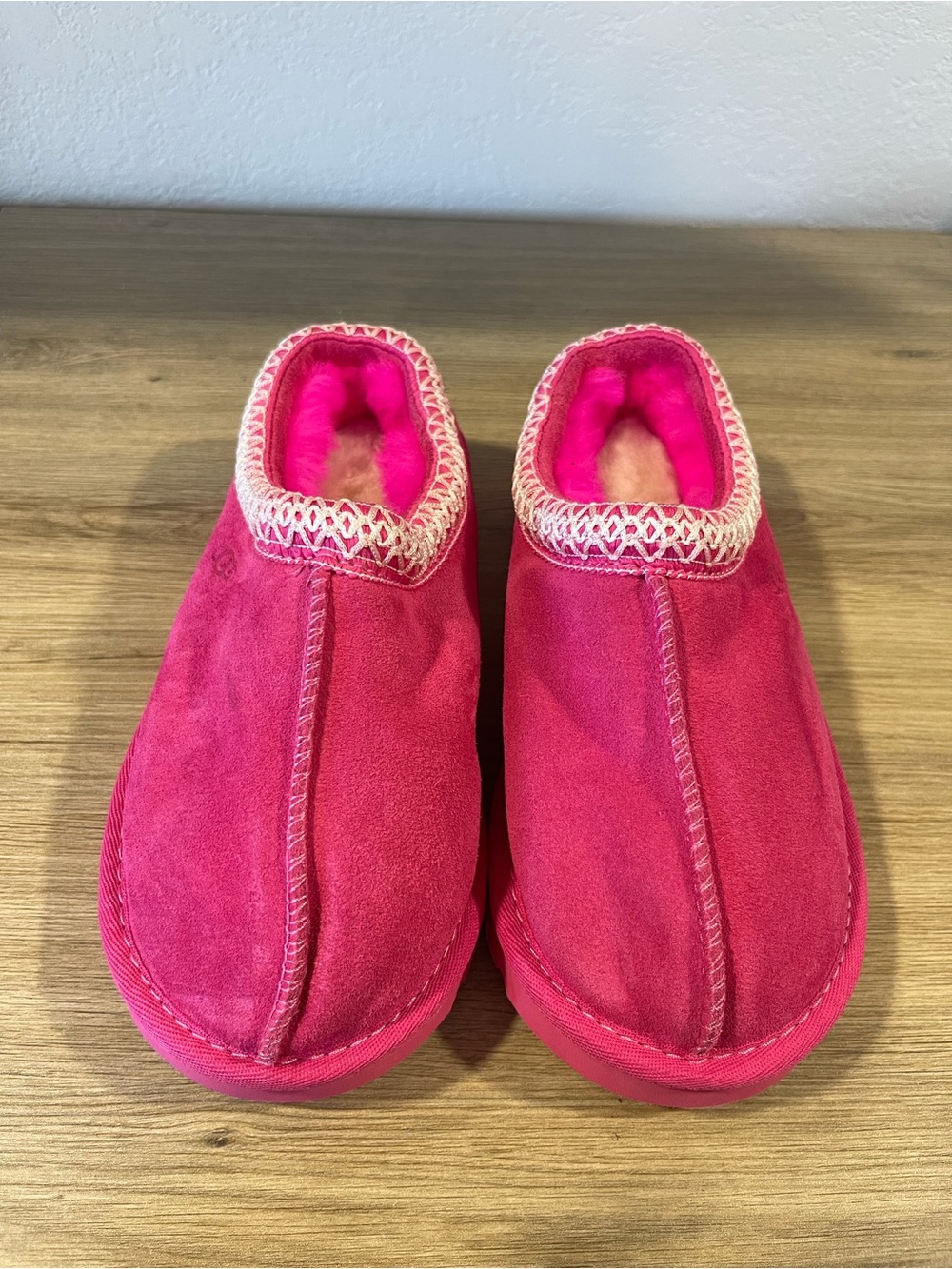 UggsPink Cozy Suede Slipper Mules